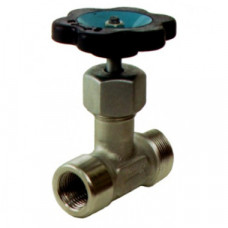 Клапан запорный проходной игольчатый муфтовый или цапковый 15нж54бк DN15